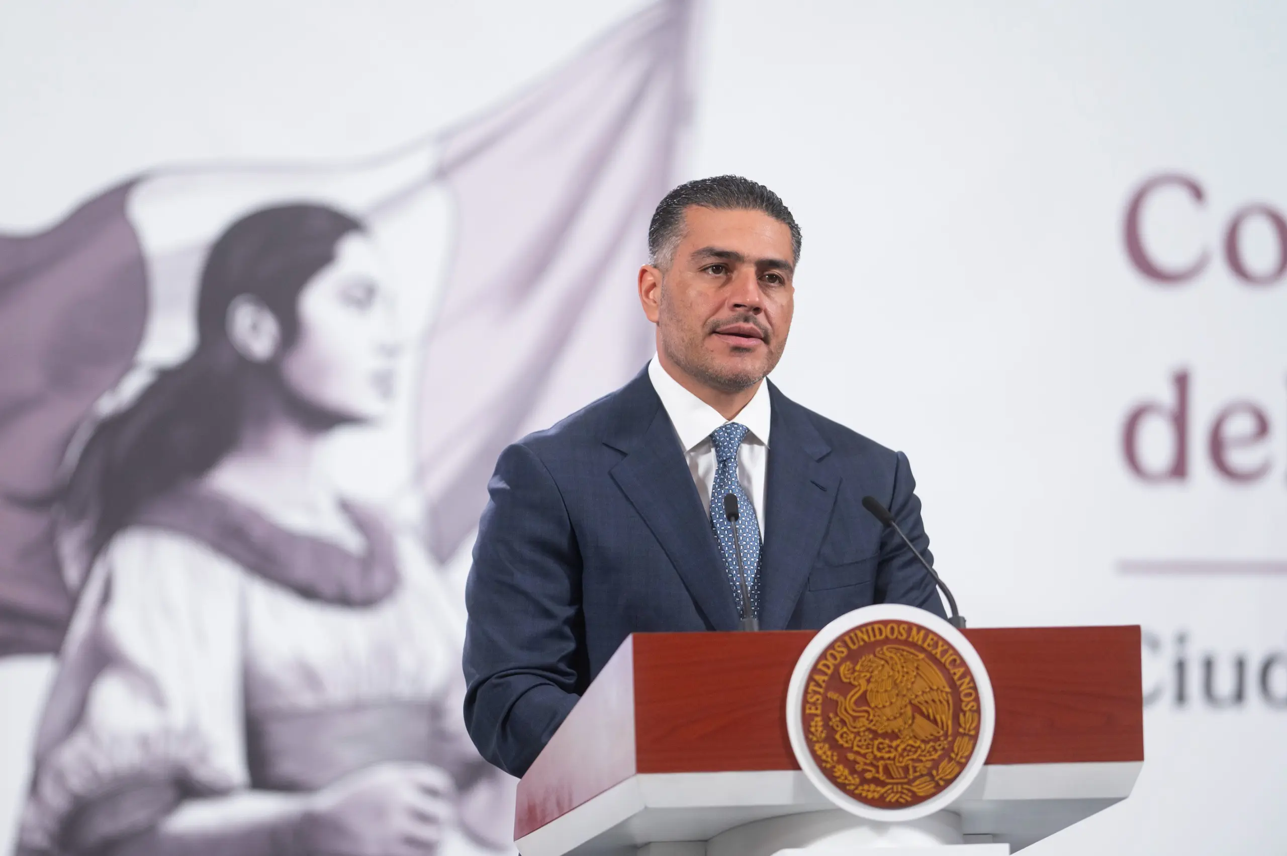 Harfuch habló sobre el homicidio de Dulce en Chalco. Presidencia.