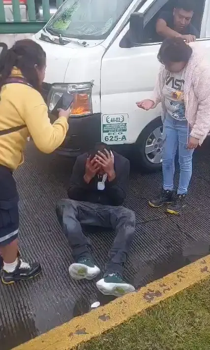Golpean a ladrón de combis y se pone a llorar Especial