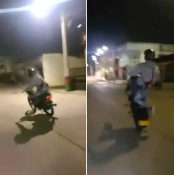 Motociclista muere tras hacer un "caballito"; estos fueron sus últimos momentos con vida