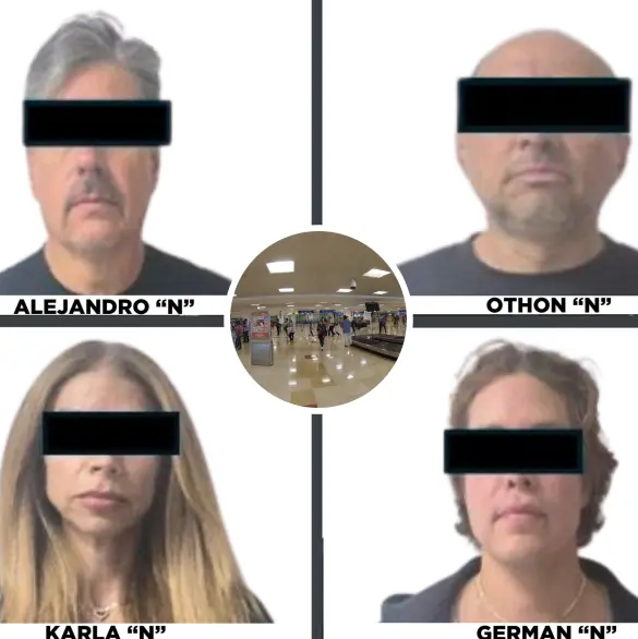 Así fue la detención de "Lord Pádel", su esposa e hijo en el aeropuerto de Cancún