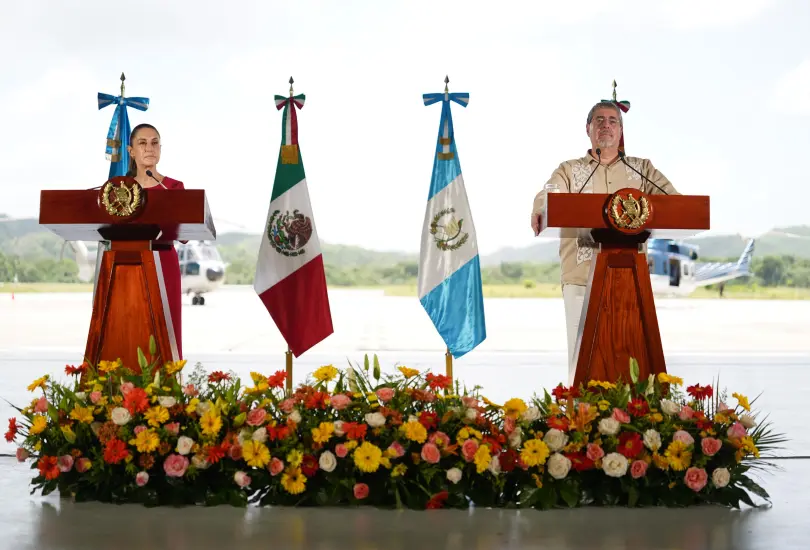 Sheinbaum y Bernardo Arévalo refuerzan cooperación en seguridad, energía y medioambiente