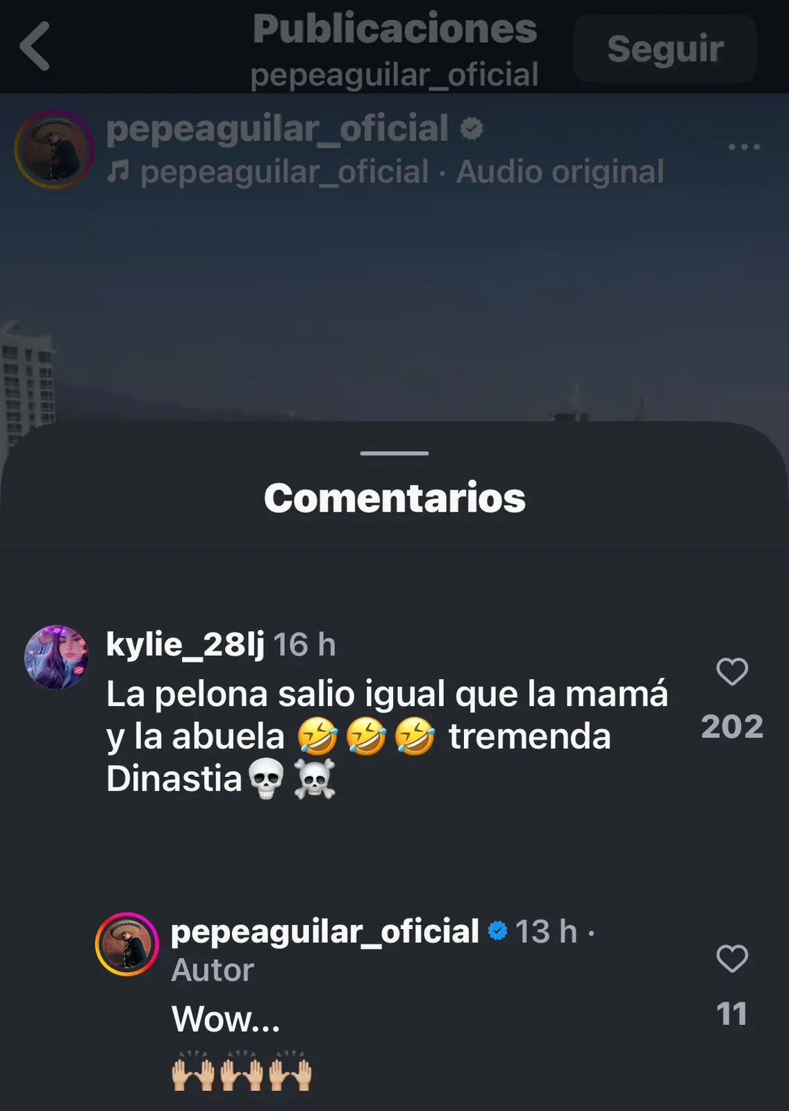 Pepe Aguilar reacciona a ataques Instagram