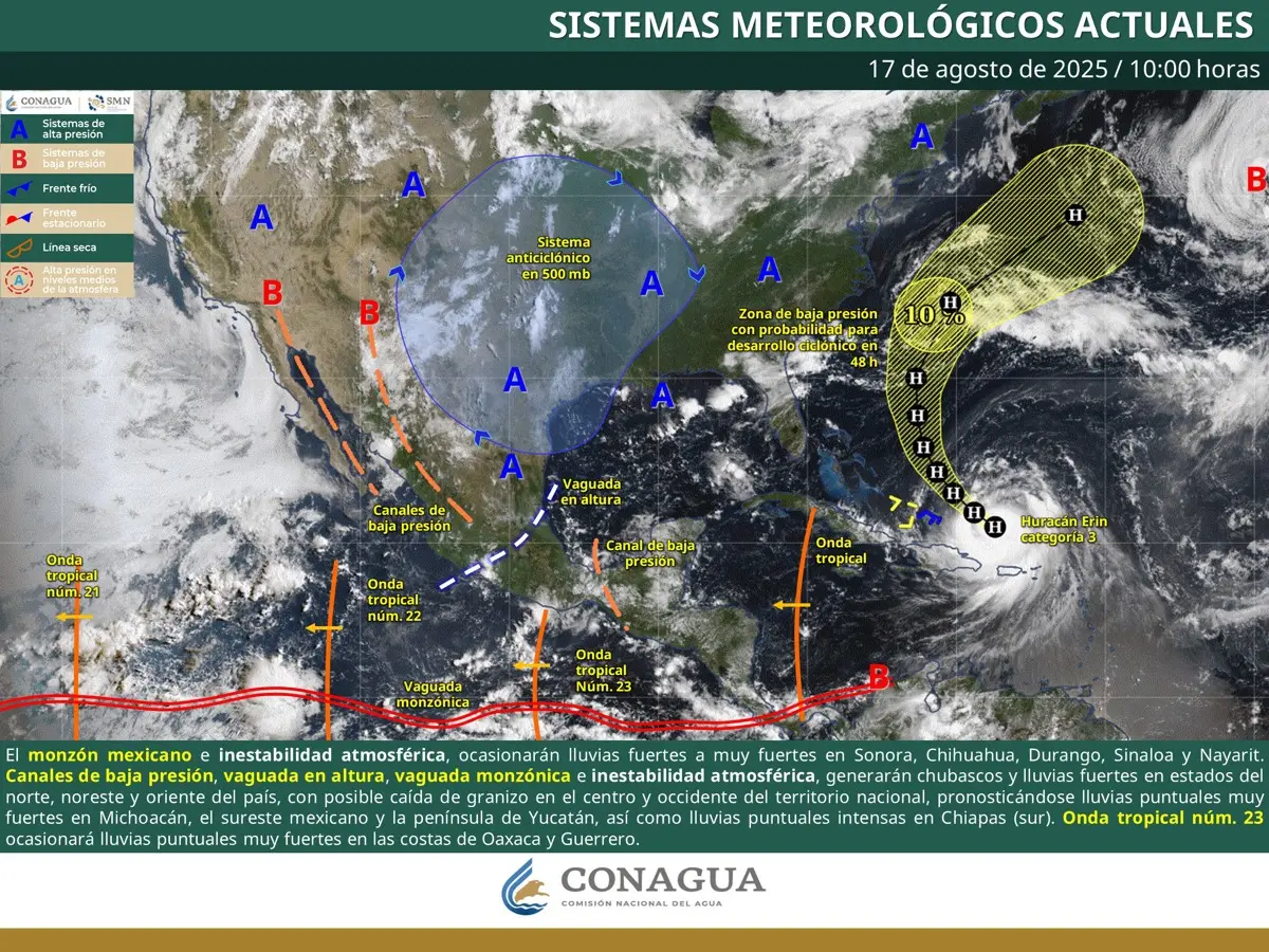 Lluvias hoy 18 de agosto Especial