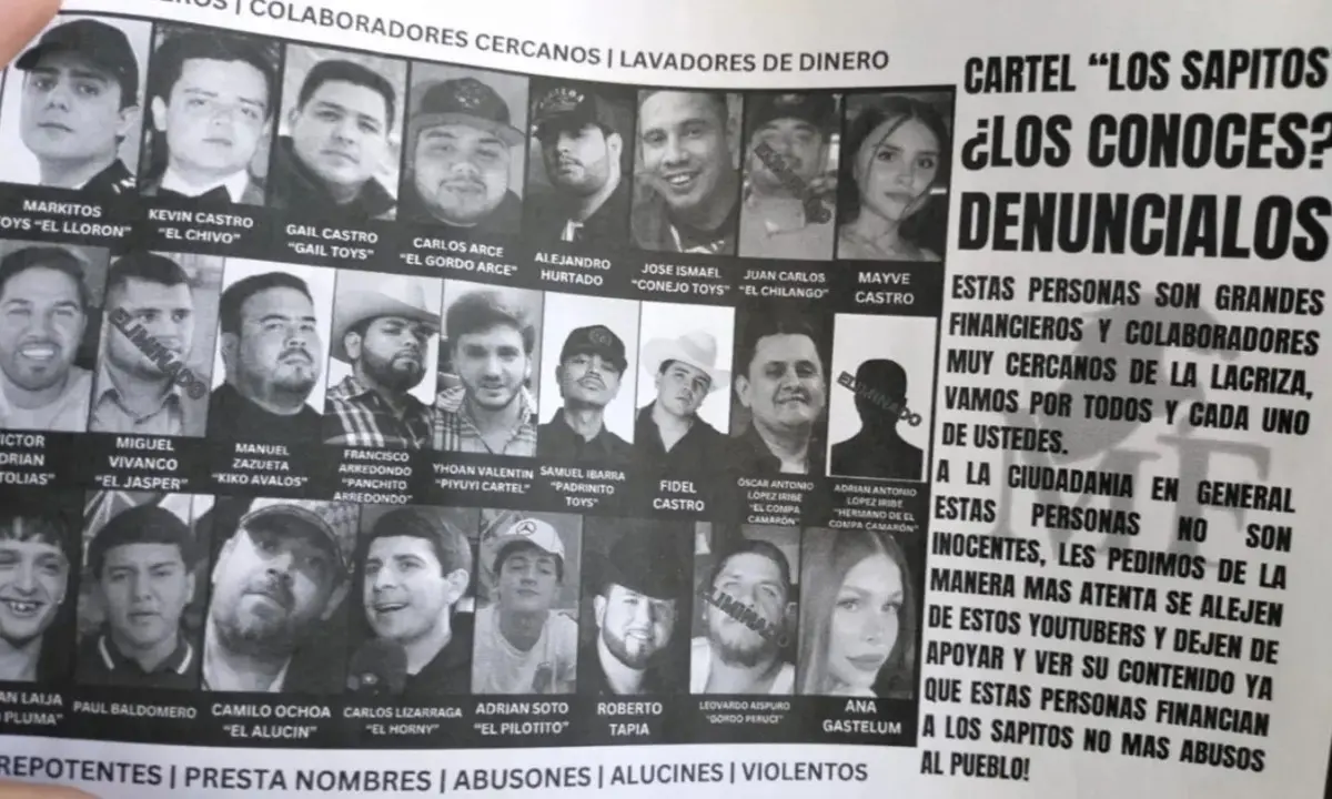 Los influences que aparecen en el narcovolante. Especial.