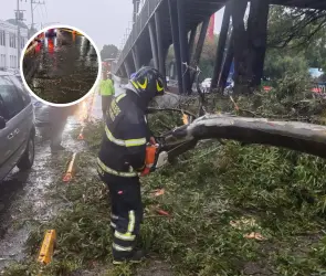 Qué aguacero: Imágenes de la impactante lluvia que sorprendió a capitalinos esta mañana