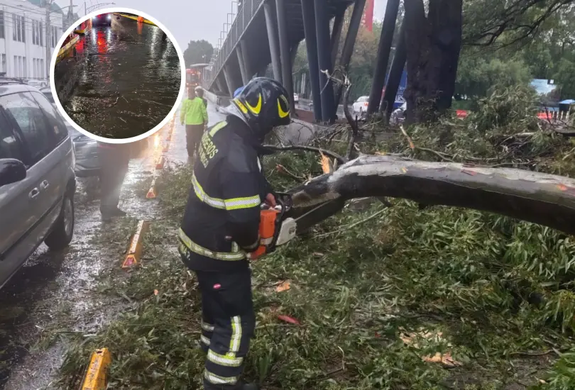 Las lluvias que sorprendieron a los capitalinos hoy.