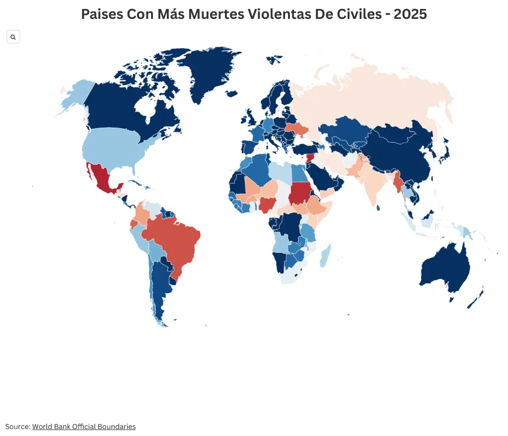 Países con más muertes de civiles. Mauricio Hernández | Quinto Poder.