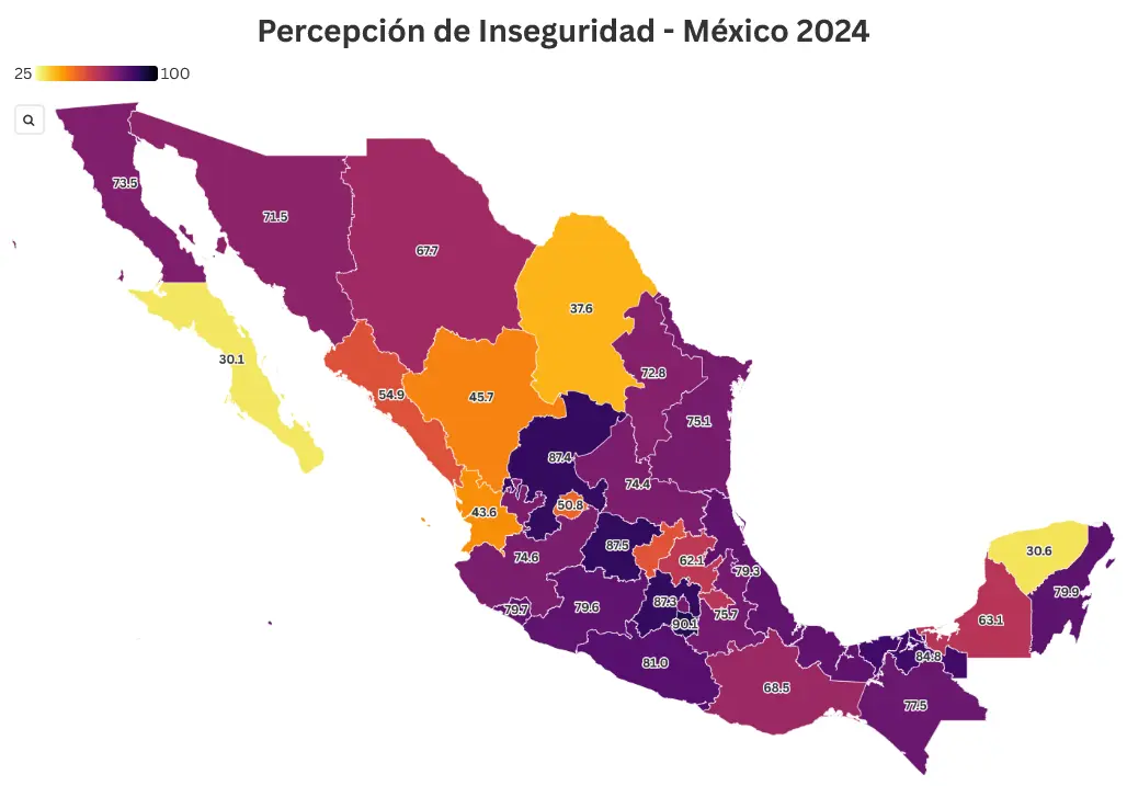 El mapa de la inseguridad en México. Mauricio Hernández | Quinto Poder.