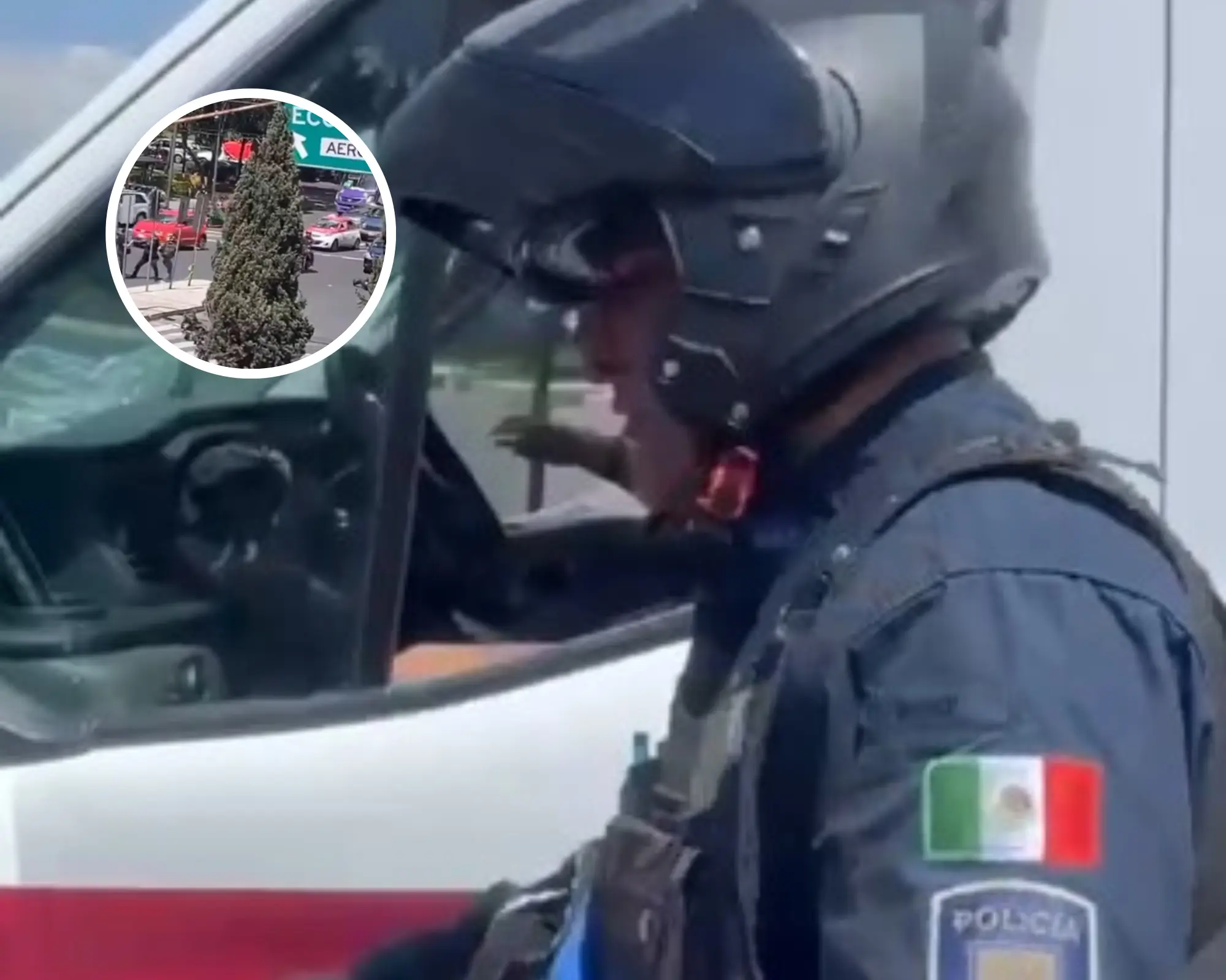 El policía que le disparó a Cristofer. Especial.