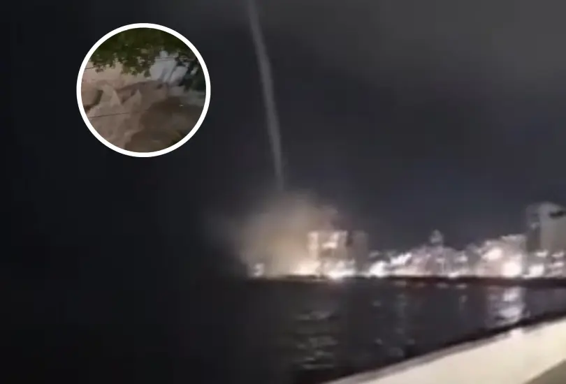 La tromba marina en Veracruz. La tromba marina en Veracruz.