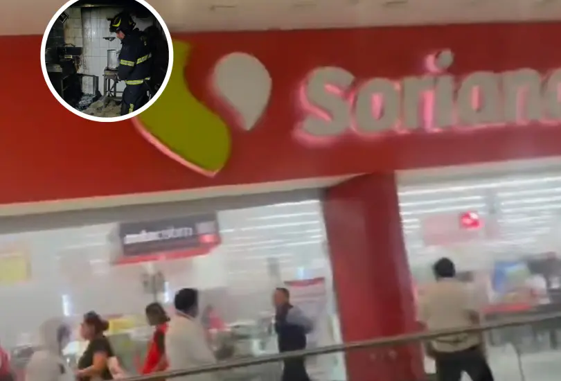 Así el incendio en Soriana Parque Delta. Así el incendio en Soriana Parque Delta.