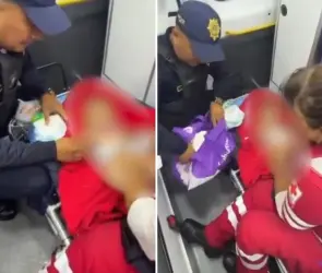 Detienen a pareja que abandonó a un bebé de 4 meses en una banqueta de Tacubaya; así fue rescatado de una hipotermia