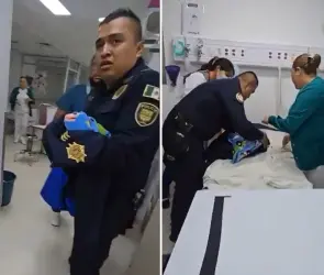 "Todavía sigue con vida": Oficial rescata a bebé abandonada en baños del Metro UAM