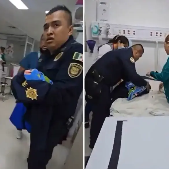 "Todavía sigue con vida": Oficial rescata a bebé abandonada en baños del Metro UAM