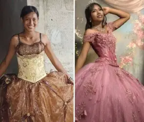 Joven recolectora de basura celebra de nuevo sus XV años con más de 70 padrinos, viaje sorpresa y terreno