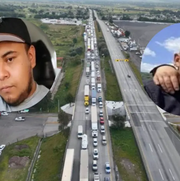 Desaparición de dos taxistas provoca bloqueo en la autopista México-Querétaro