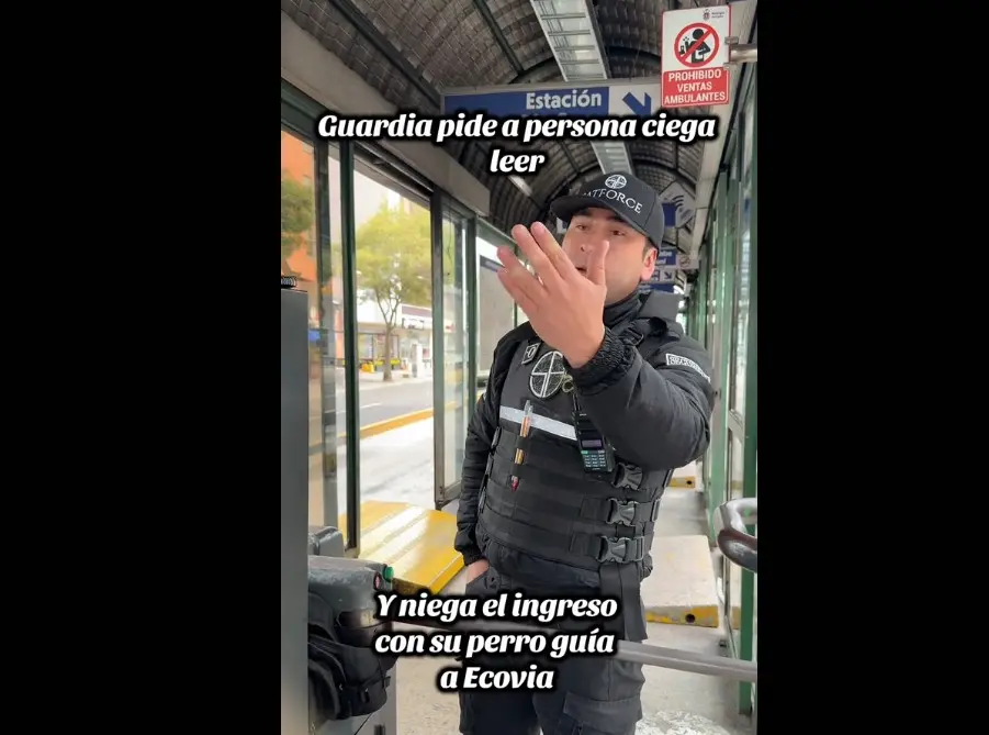 Exhiben a guardia de seguridad TikTok