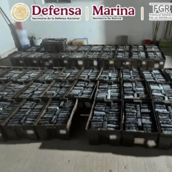 García Harfuch informa decomiso de mil 201 paquetes de cocaína en Sonora