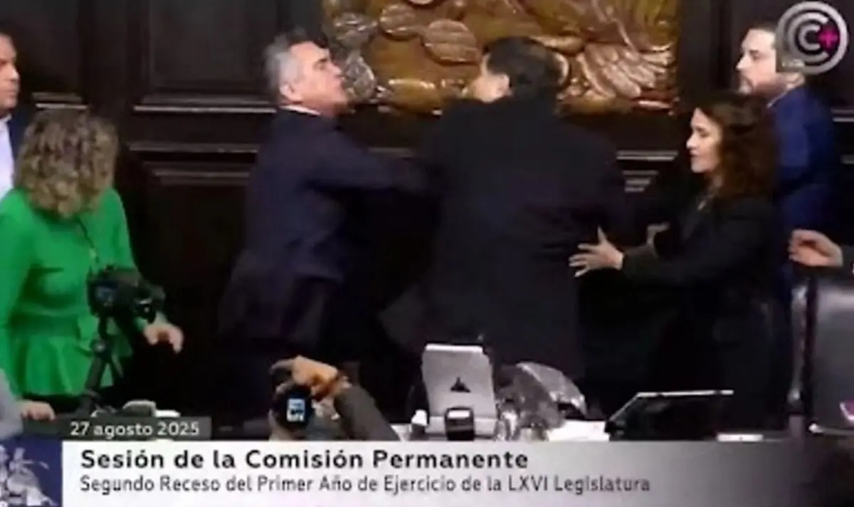 Alito Moreno agrede a Noroña en el Senado Cuartoscuro