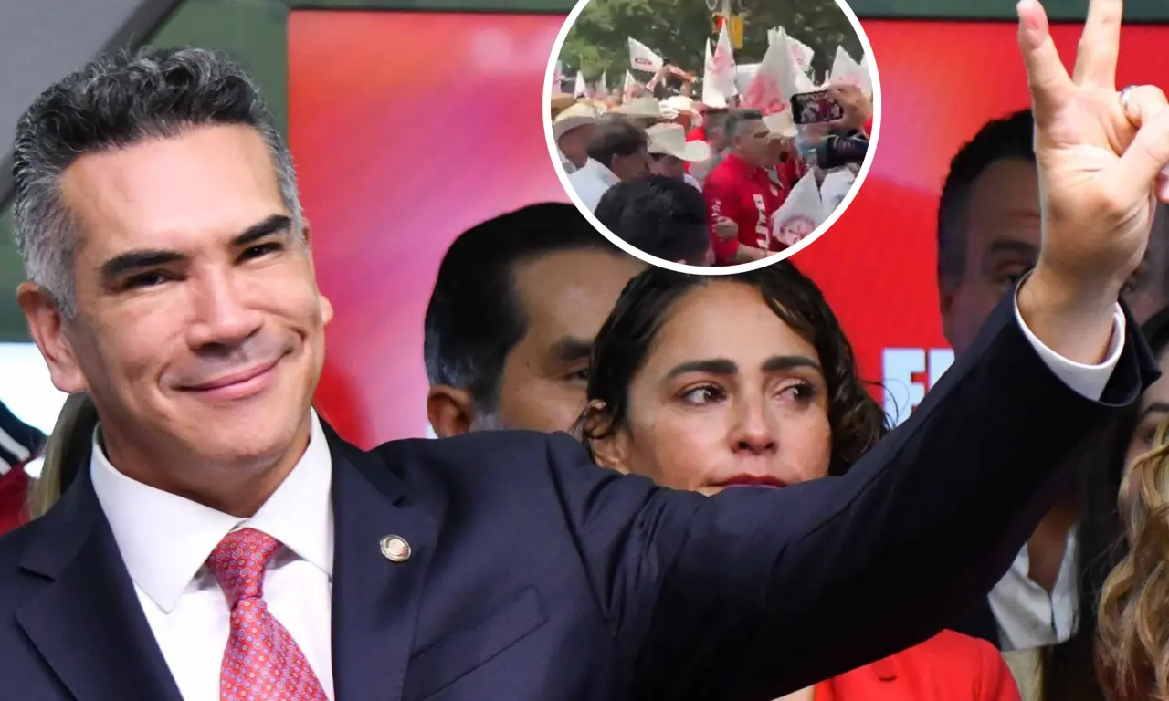  Simpatizantes del PRI bloquaron Reforma en apoyo a Alito Moreno. 