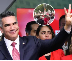 "Asquerosidad": Simpatizantes priistas cierran Reforma en apoyo a Alito Moreno