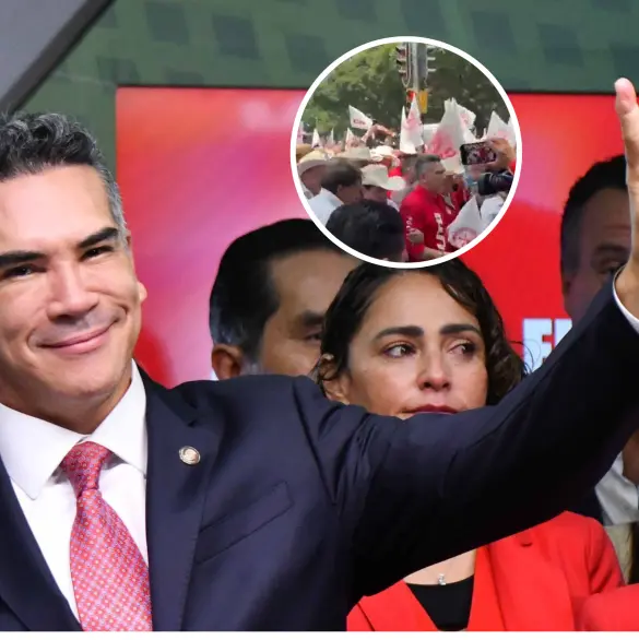 "Asquerosidad": Simpatizantes priistas cierran Reforma en apoyo a Alito Moreno