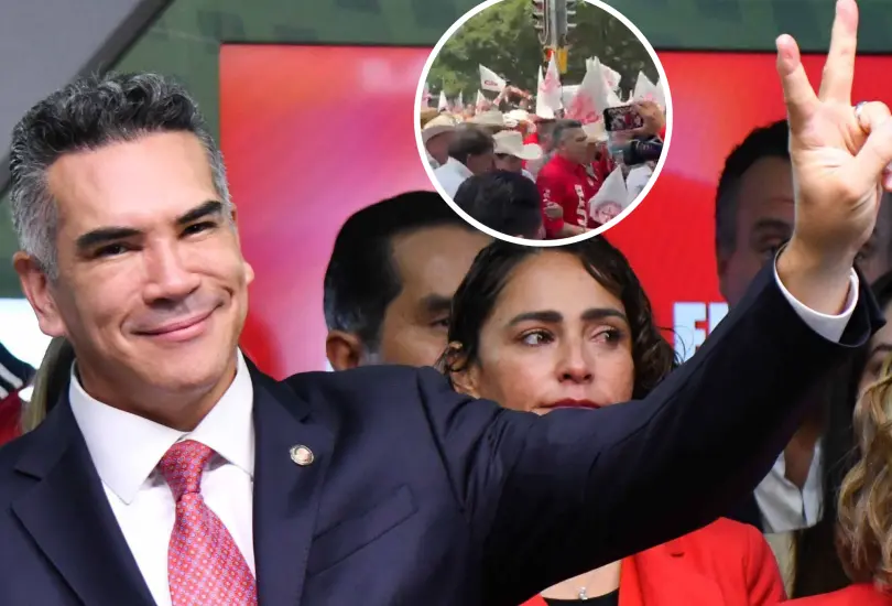 Simpatizantes del PRI bloquaron Reforma en apoyo a Alito Moreno. Simpatizantes del PRI bloquaron Reforma en apoyo a Alito Moreno.