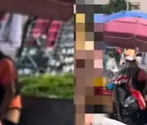 Captan a vendedora de frituras haciendo del baño junto a su puesto en Bellas Artes 