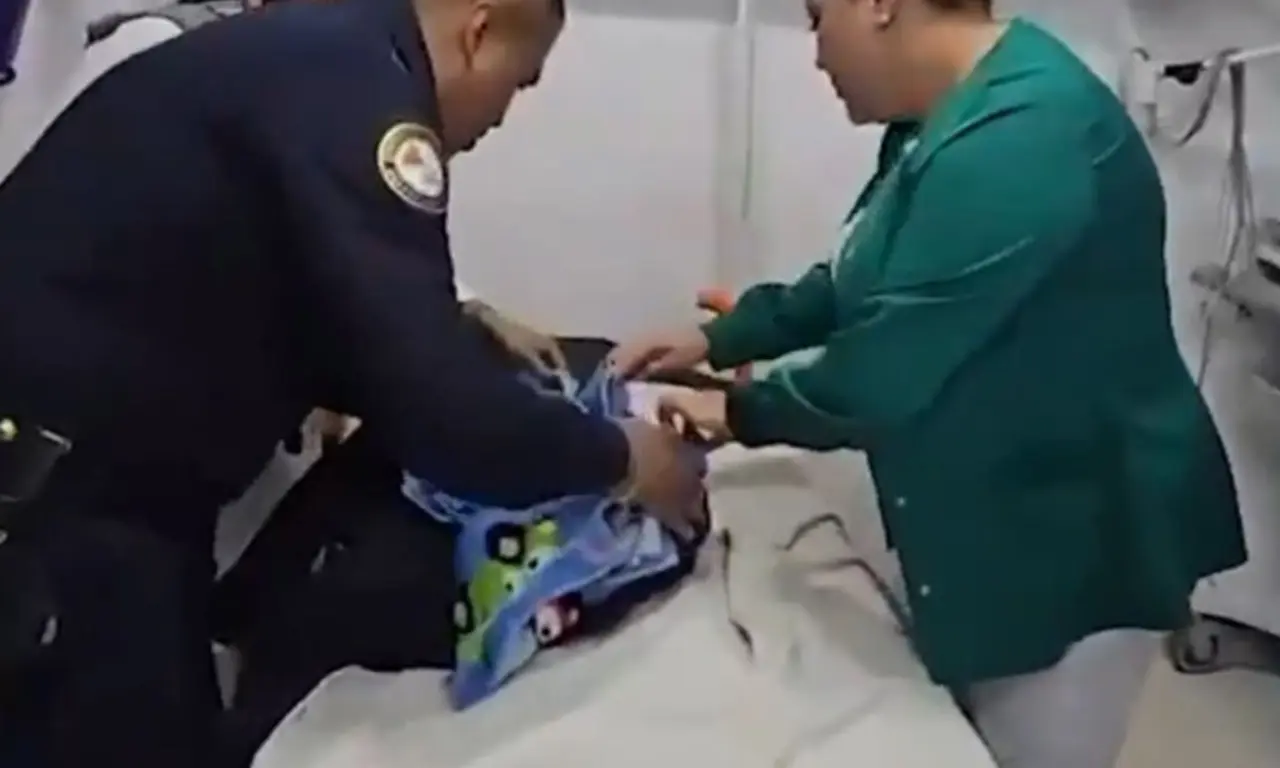  La recién nacida fue ingresada al Hospital Pediátrico Legaria en estado crítico. 