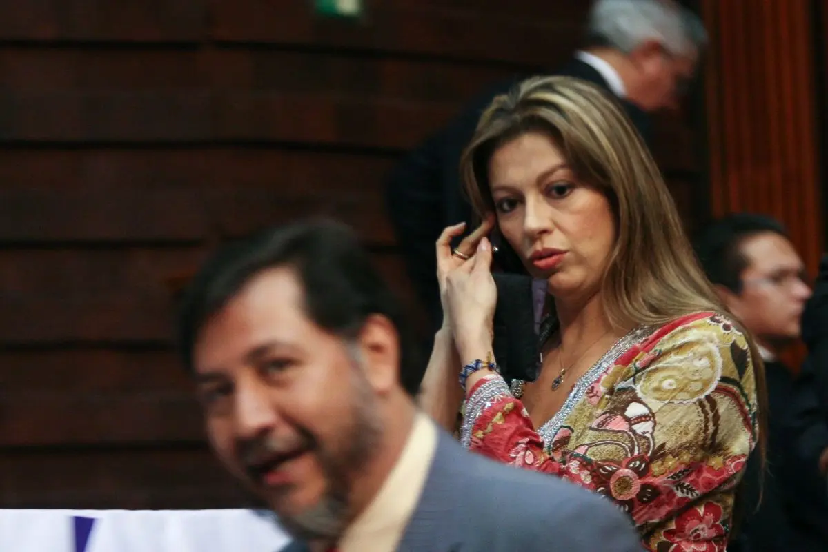 Martha Angélica Ojeda, quien también fue pareja sentimental del legislador, aseguró que Noroña tenía a seis familiares en la nómina. Cuartoscuro.