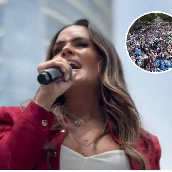 Así fue la marcha opositora encabezada por Alessandra Rojo de la Vega en la CDMX