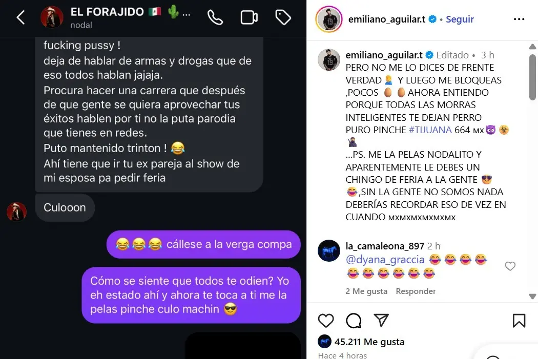 Supuestos mensajes de Nodal Captura de pantalla