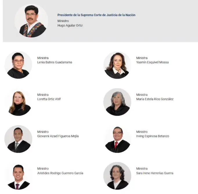 Así quedo conformada la nueva SCJN. SCJN