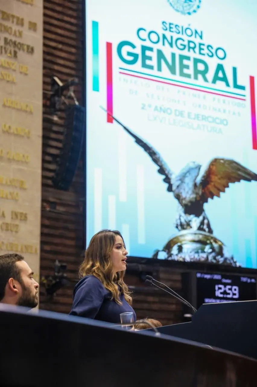 La legisladora criticó los resultados económicos del primer semestre de 2025 Cortesía