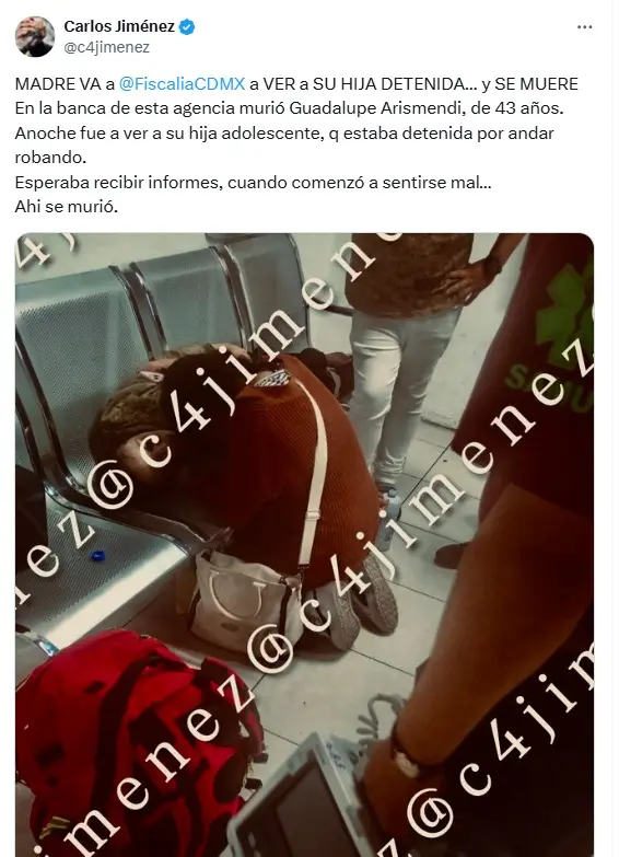 Mujer muere tras recibir informes sobre su hija detenida Especial