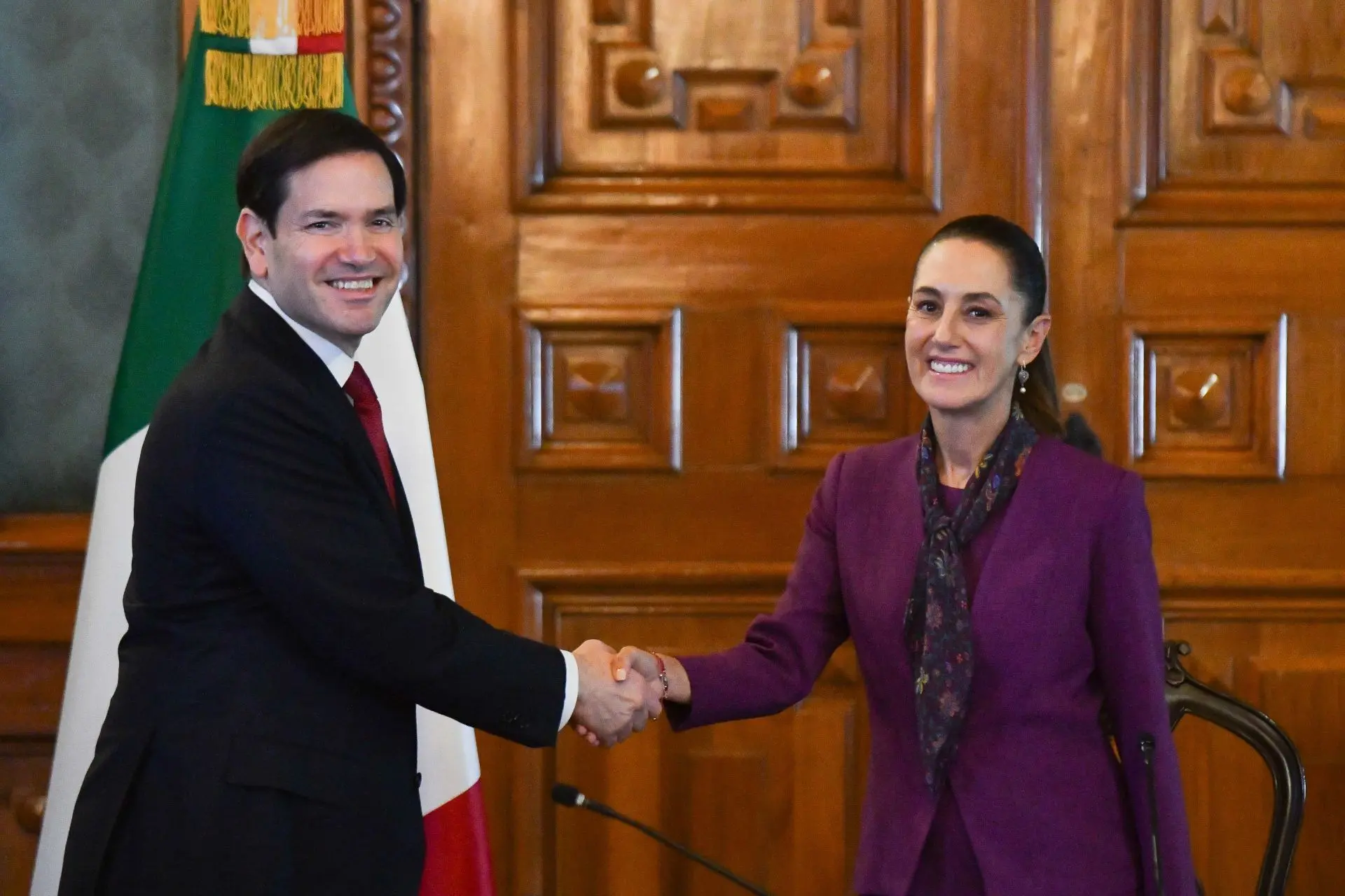 Claudia Sheinbaum y Marco Rubio en Palacio Nacional Cuartoscuro
