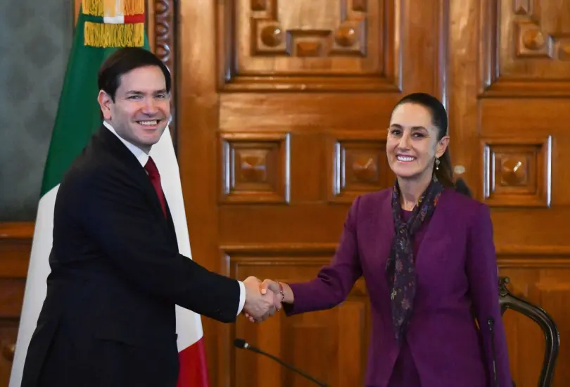 Marco Rubio se encuentra con Sheinbaum en Palacio Nacional