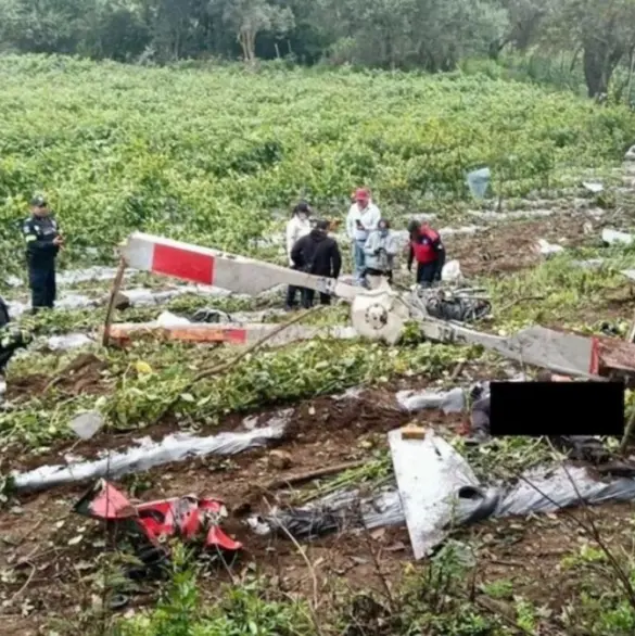 Helicóptero se desploma entre Edomex y Morelos; hay 2 muertos