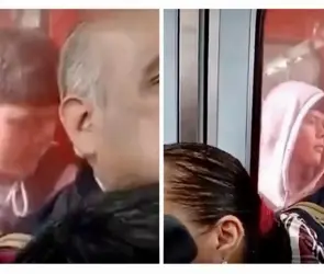 Metro CDMX: estudiante viaja colgado entre vagones | VIDEO