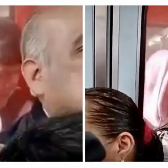 Metro CDMX: estudiante viaja colgado entre vagones | VIDEO