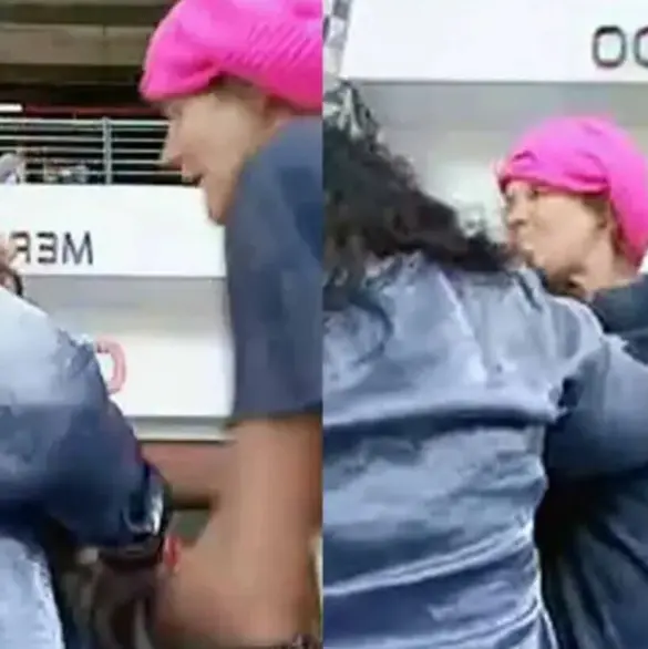 Extranjera golpea a joven por cantar regional mexicano en pleno show
