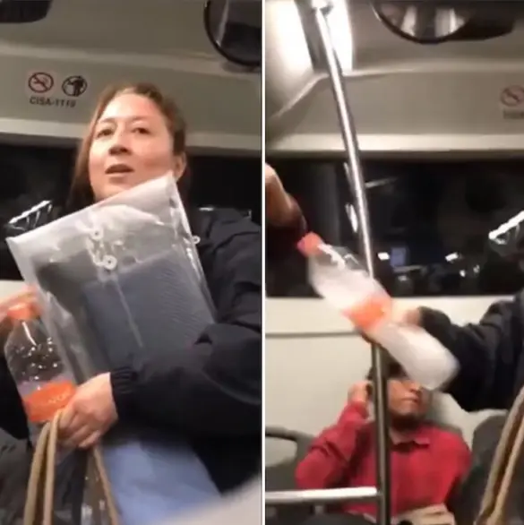 Lady Herpes golpea a joven en Metrobús de la CDMX por una infección en el ojo