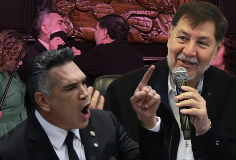La FGR investigará la trifulca entre Gerardo Fernández Noroña y Alejandro "Alito" Moreno en el Senado