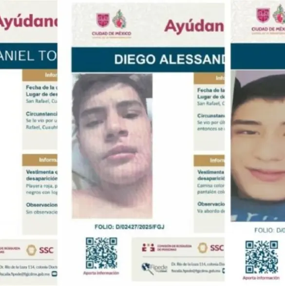 Diego, Mateo y Daniel: los  jóvenes que desaparecieron tras salir del Bar Bunny en CDMX 
