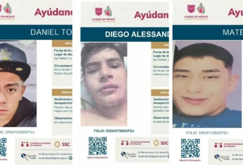 Los tres jóvenes desaparecieron tras acudir al Bar Bunny en la CDMX. Los tres jóvenes desaparecieron tras acudir al Bar Bunny en la CDMX.