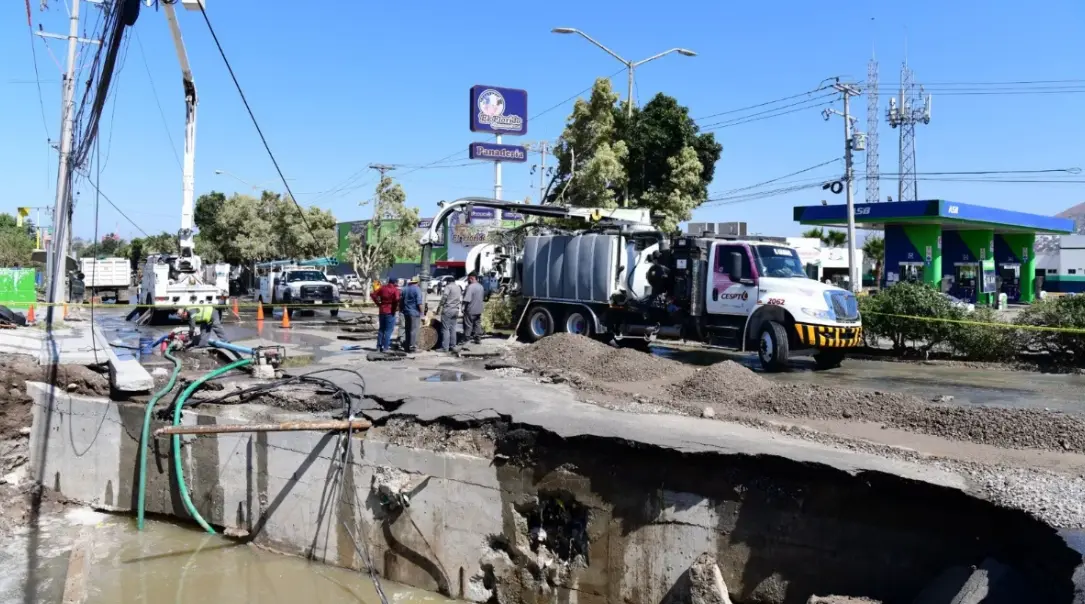 Se rompe acueducto que suministra agua a Tijuana y Playas de Rosarito. Especial