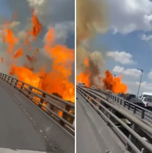 Los impactantes videos de la explosión de la pipa en Iztapalapa