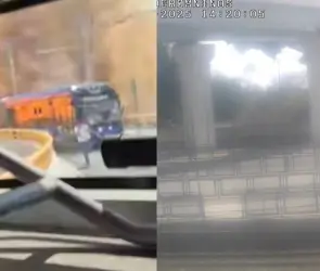 Pasajeros del Trolebús y cámara del C5 captan momento exacto de la explosión de pipa en Iztapalapa