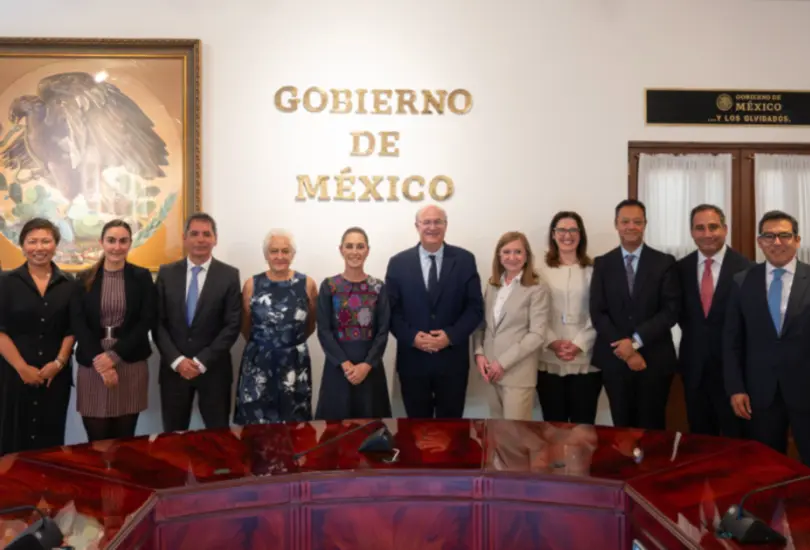 Ilan Goldfajn, presidente del Banco Interamericano de Desarrollo (BID), se reunió con la presidenta Sheinbaum