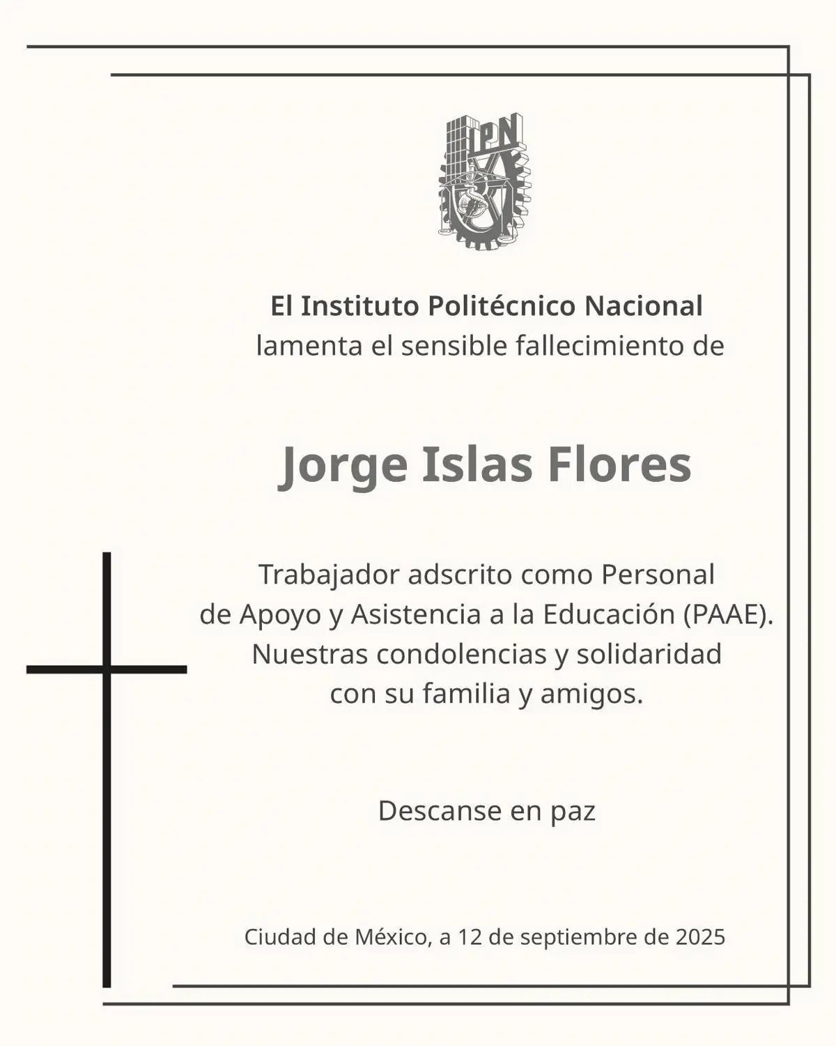 Confirman muerte de Jorge Islas Flores tras volcadura de pipa IPN